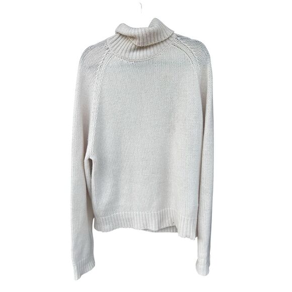 Ralph Lauren Purple label cream wool cashmere blend turtleneck sweater XXL - Picture 1 of 8